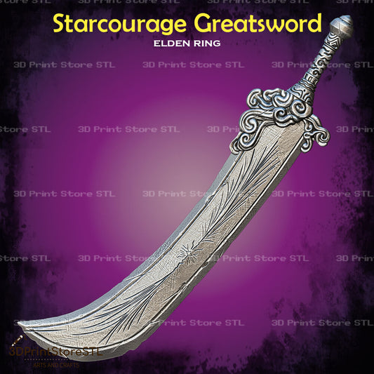 Starscourge Radahn Sword Cosplay Elden Ring 3D Print Model STL File + Taxes