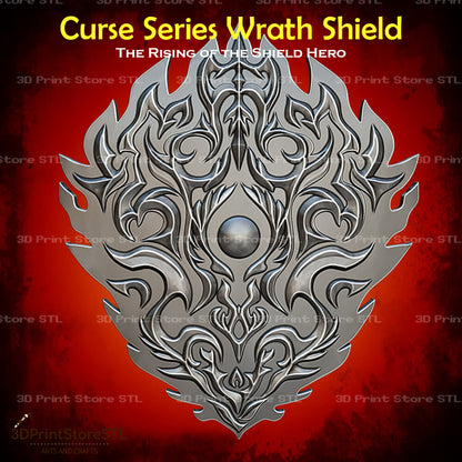 Curse Series Shield Cosplay The Rising of the Shield Hero 3D Print Model STL File 3DPrintStoreSTL