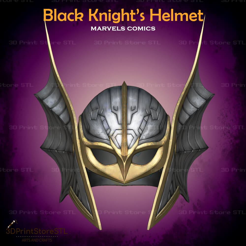 Black Knight Helmet Cosplay Marvel Comics 3D Print Model STL File + Taxes 3DPrintStoreSTL