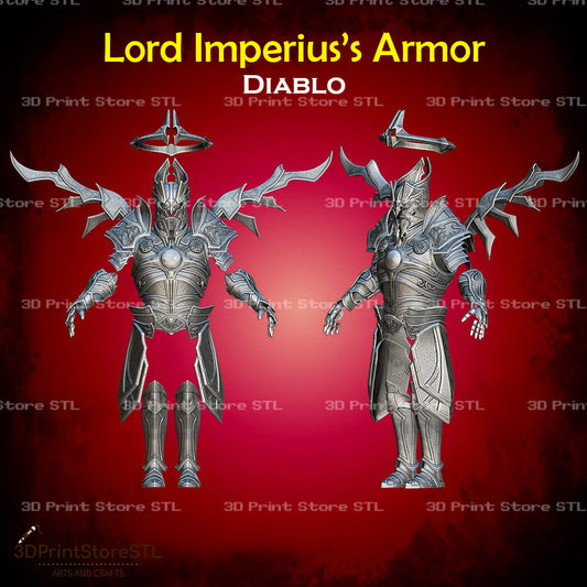 Lord Imperius Armor Cosplay Diablo 3D Print Model STL File 3DPrintStoreSTL