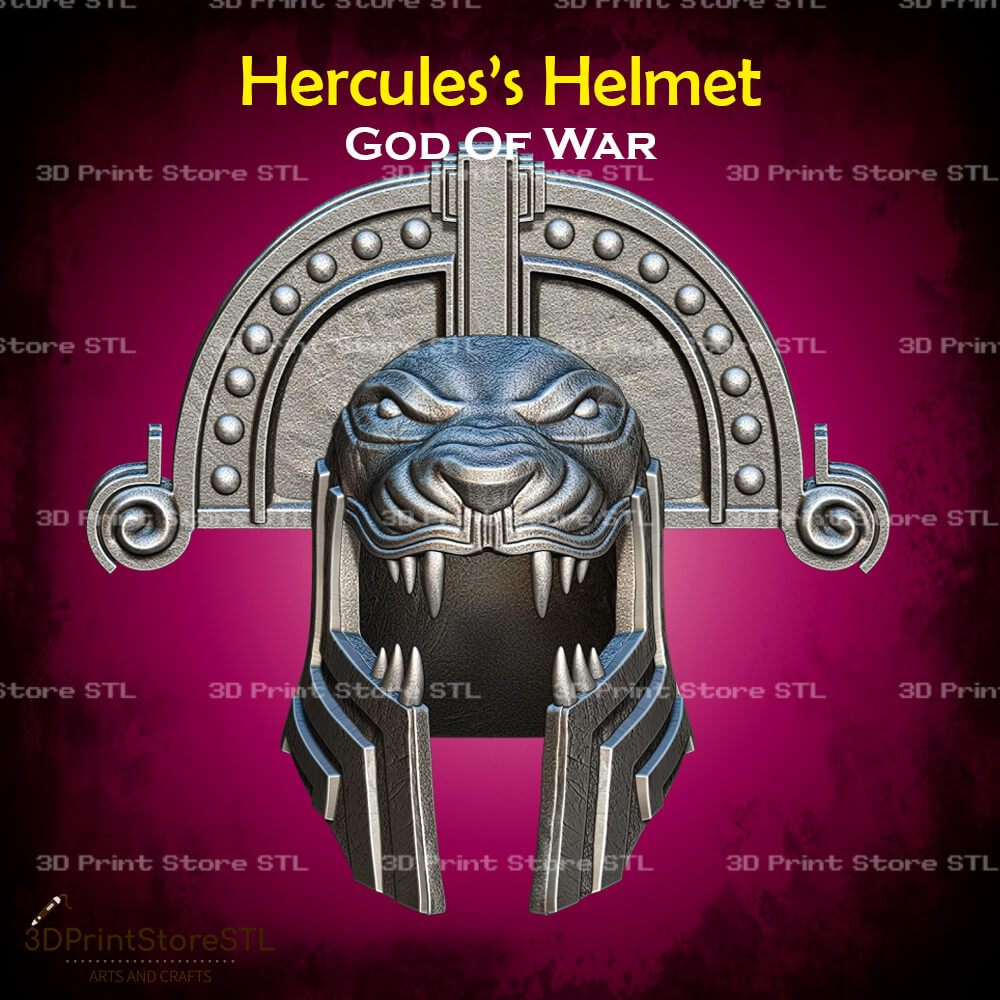 Hercules Helmet Cosplay God Of War 3D Print Model STL File 3DPrintStoreSTL