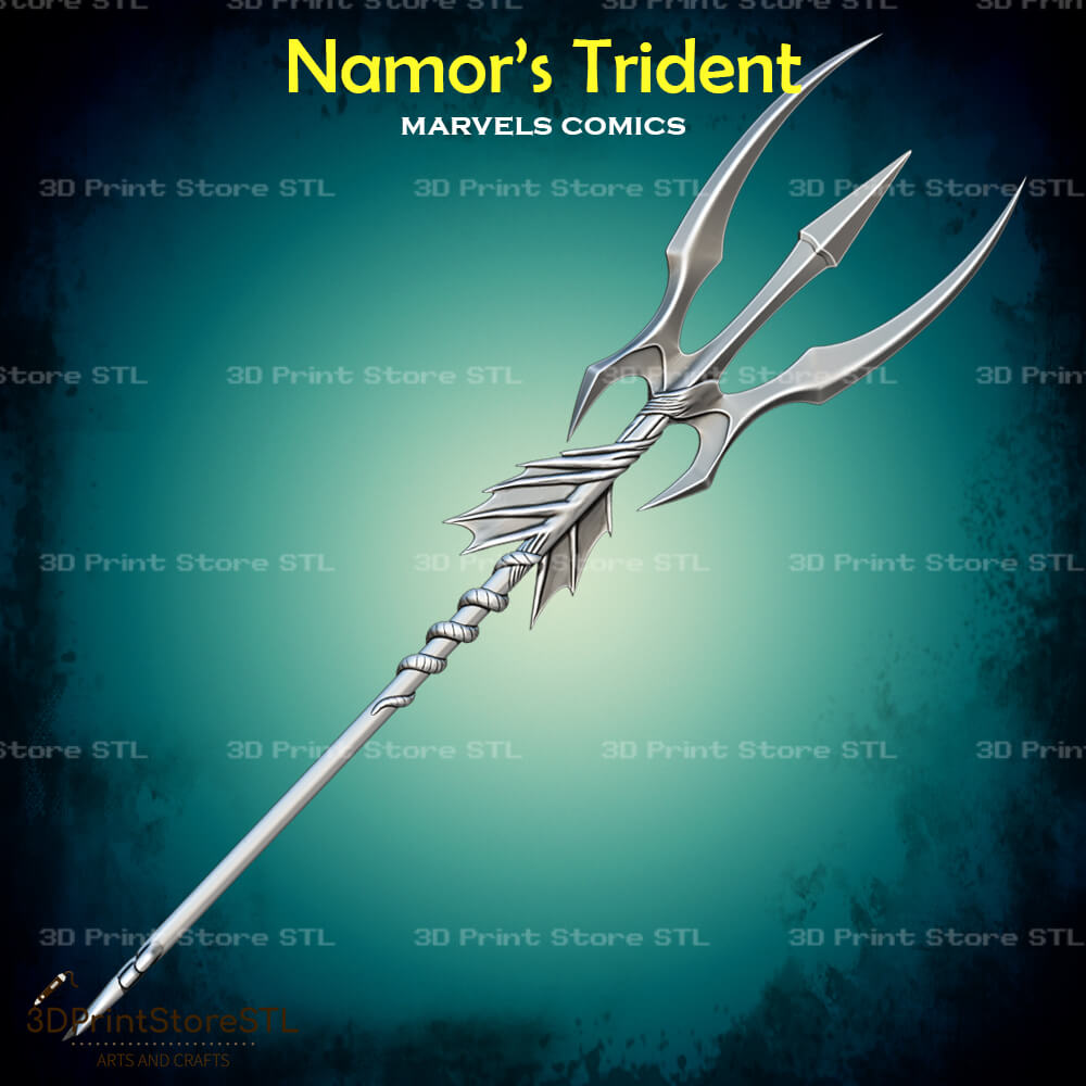 Namor Trident Cosplay Marvel Comics 3D Print Model STL File 3DPrintStoreSTL