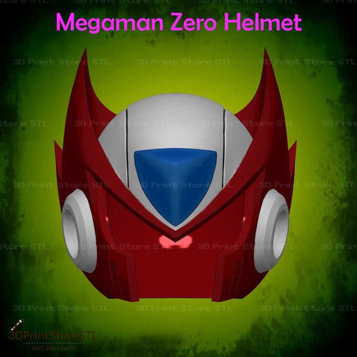 Megaman Zero Helmet Cosplay Megaman Zero 3D Print Model STL File 3DPrintStoreSTL