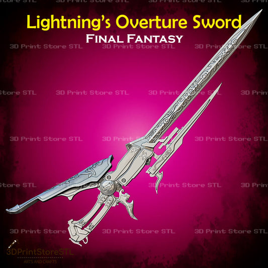 Overture Sword Cosplay Final Fantasy 3D Print Model STL File 3DPrintStoreSTL