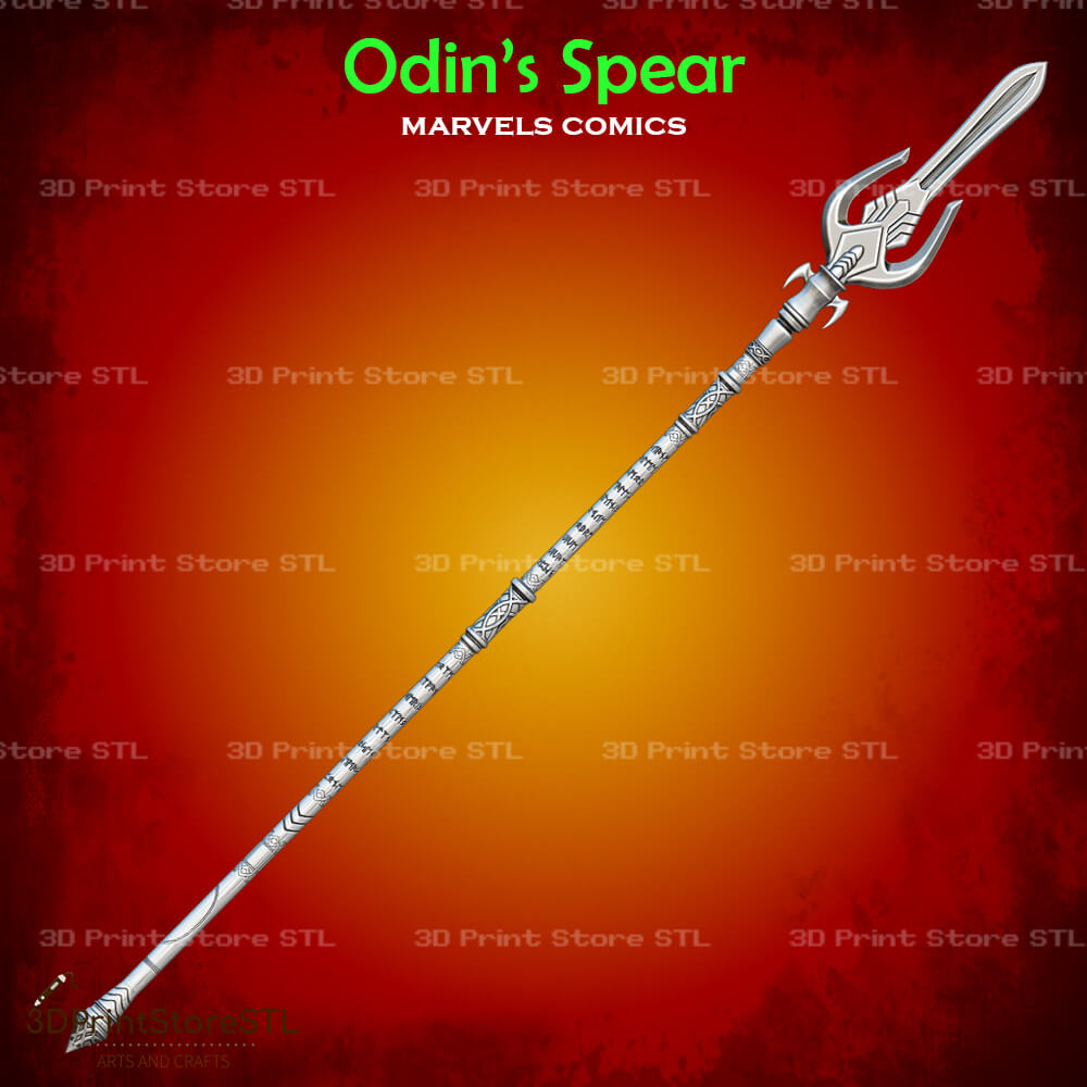 Odins Spear Cosplay Marvel Comics 3D Print Model STL File 3DPrintStoreSTL