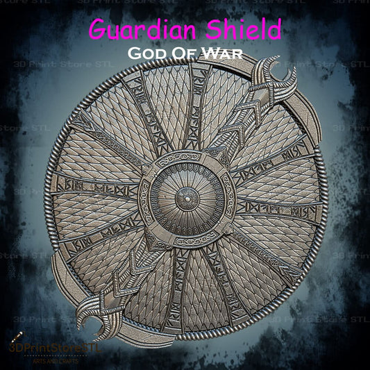 Guardian Shield Cosplay God Of War 3D Print Model STL File 3DPrintStoreSTL