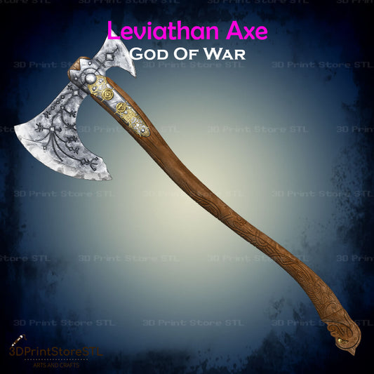 Leviathan Axe Cosplay God of War 3D Print Model STL File 3DPrintStoreSTL