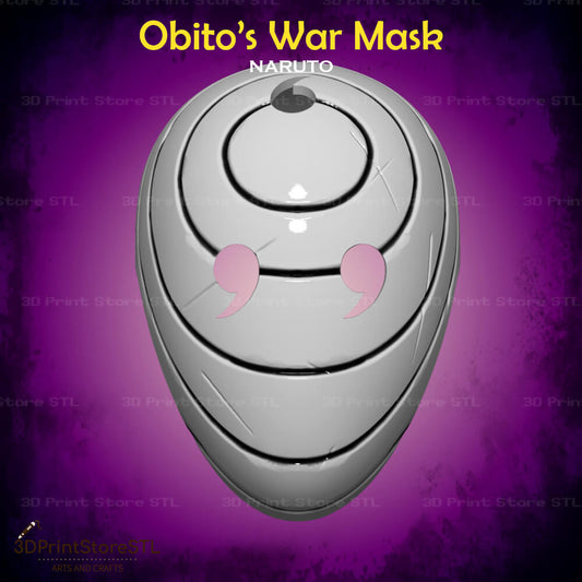 Obito War Mask Cosplay Naruto Shippuden 3D Print Model STL File 3DPrintStoreSTL