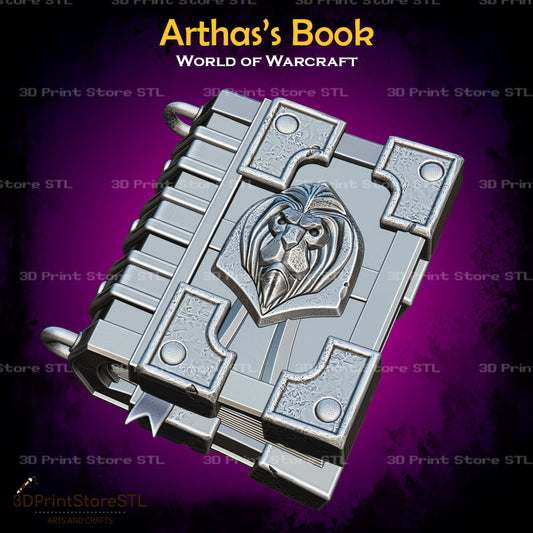 Arthas Book Cosplay World Of Warcraft 3D Print Model STL File 3DPrintStoreSTL