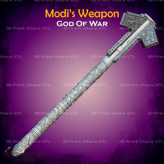 Modi Weapon Cosplay God of War 3D Print Model STL File 3DPrintStoreSTL