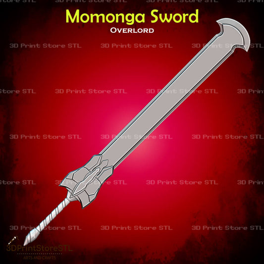 Momonga Sword Cosplay Overlord 3D Print Model STL File 3DPrintStoreSTL