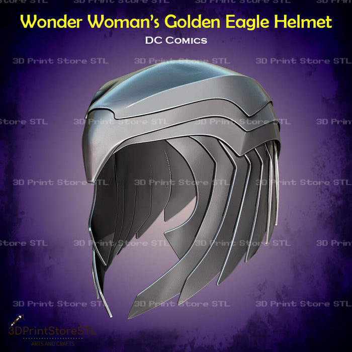 Wonder Woman Golden Eagle Helmet Cosplay Aquaman Movie 3D Print Model STL File 3DPrintStoreSTL