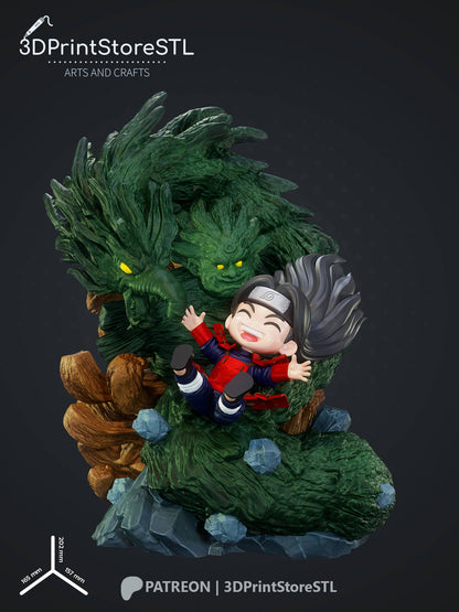 Hashirama Chibi From Naruto 3D Print Model STL File 3DPrintStoreSTL
