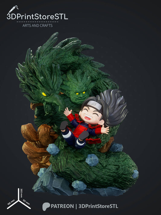 Hashirama Chibi From Naruto 3D Print Model STL File 3DPrintStoreSTL