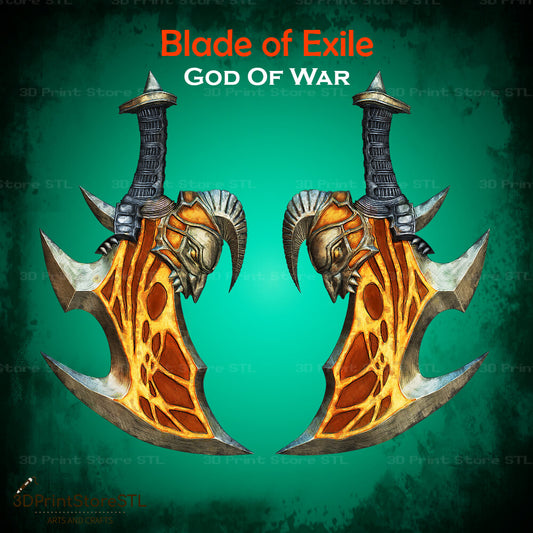 Blade Of Exile Cosplay God of War 3D Print Model STL File 3DPrintStoreSTL