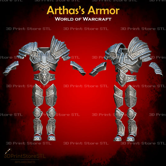 Arthas Armor Cosplay World Of Warcraft 3D Print Model STL File 3DPrintStoreSTL