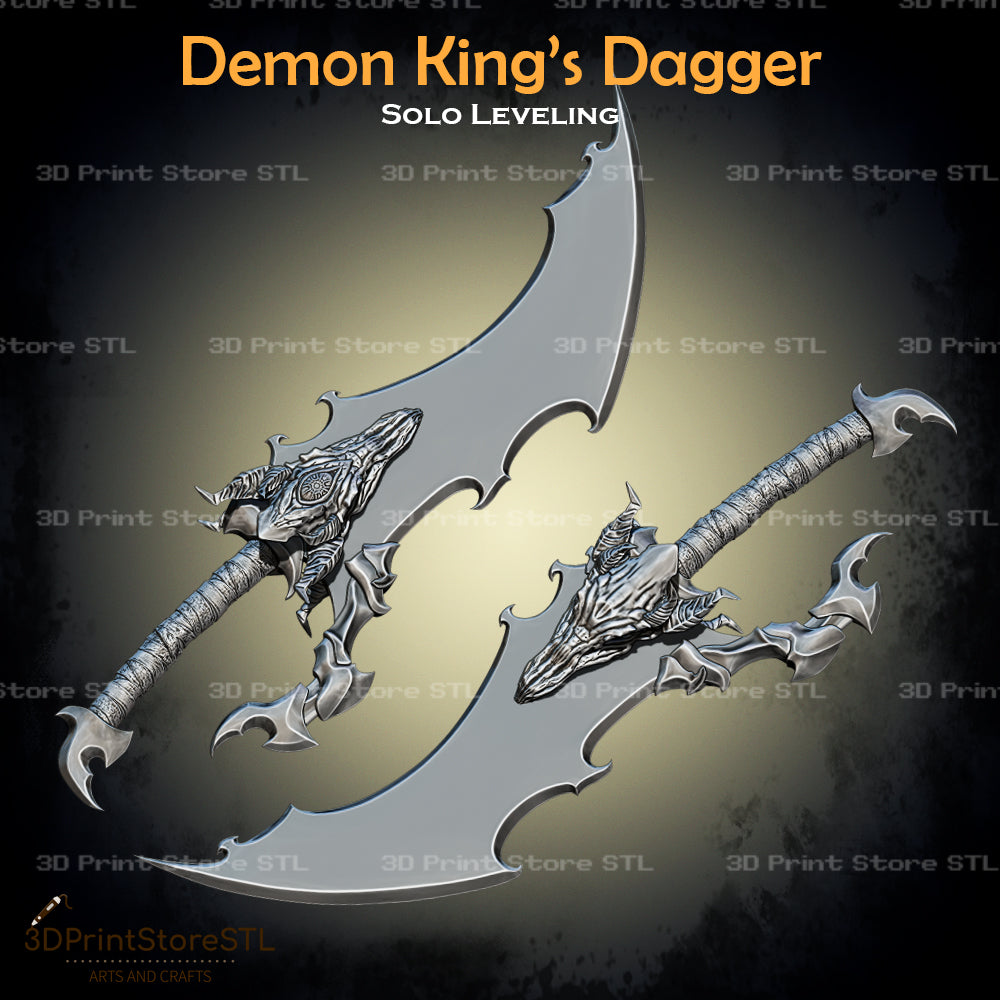 Demon King Dagger Cosplay Solo Leveling 3D Print Model STL File 3DPrintStoreSTL