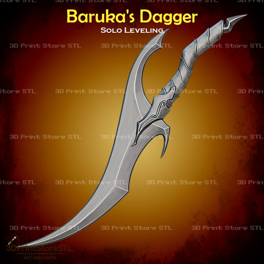 Baruka Dagger Cosplay Solo Leveling 3D Print Model STL File 3DPrintStoreSTL