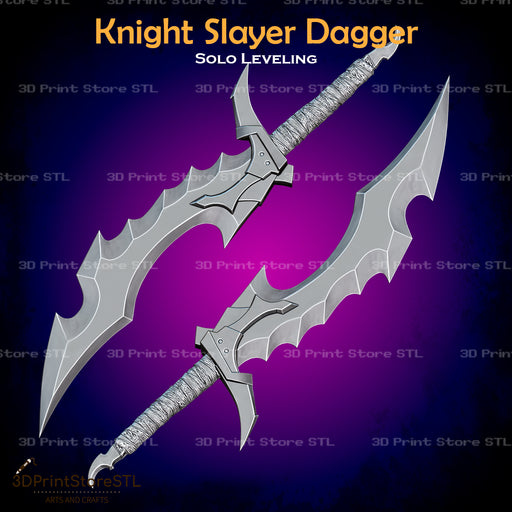 Knight Slayer Dagger Cosplay Solo Leveling 3D Print Model STL File 3DPrintStoreSTL