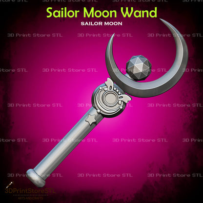 Sailor Moon Wand Cosplay Sailor Moon 3D Print Model STL File 3DPrintStoreSTL