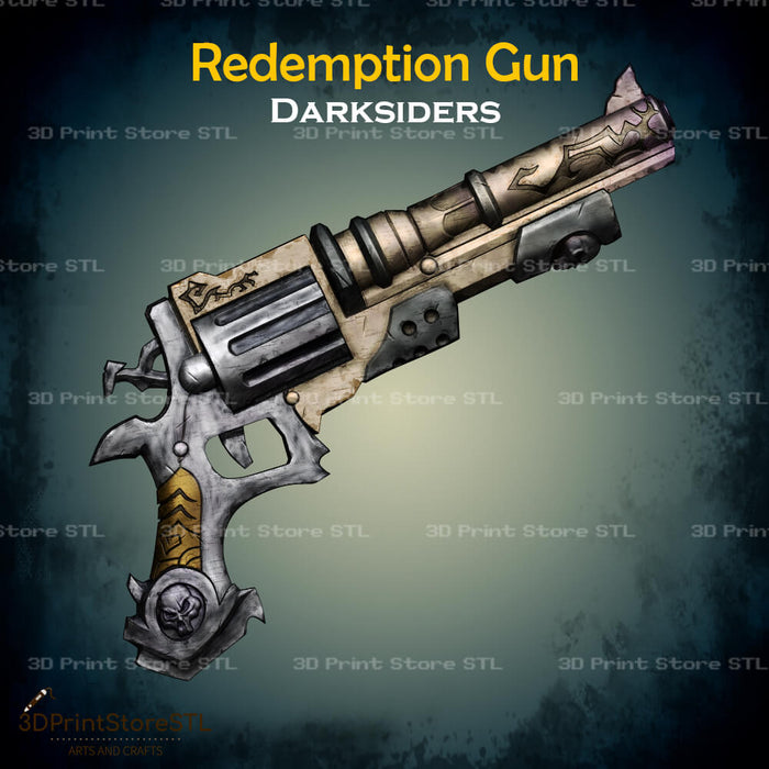 Redemption Gun Cosplay Darksiders 3D Print Model STL File 3DPrintStoreSTL