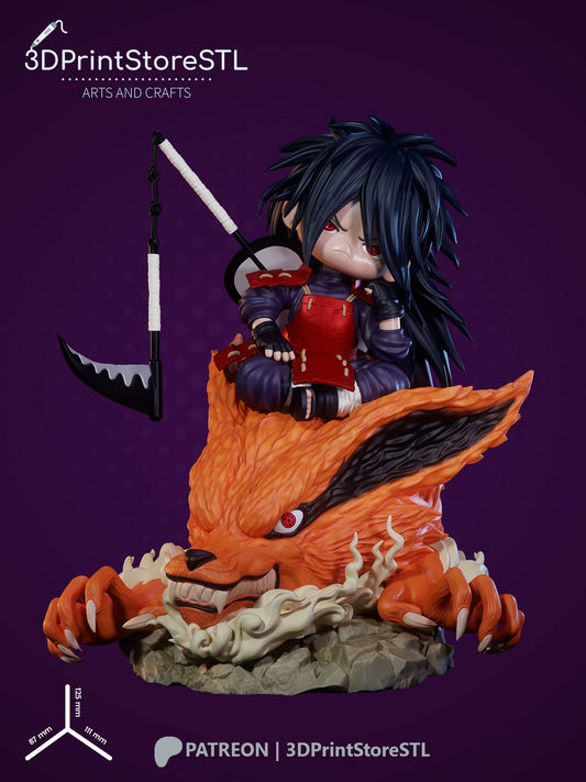 Madara Chibi From Naruto 3D Print Model STL File 3DPrintStoreSTL