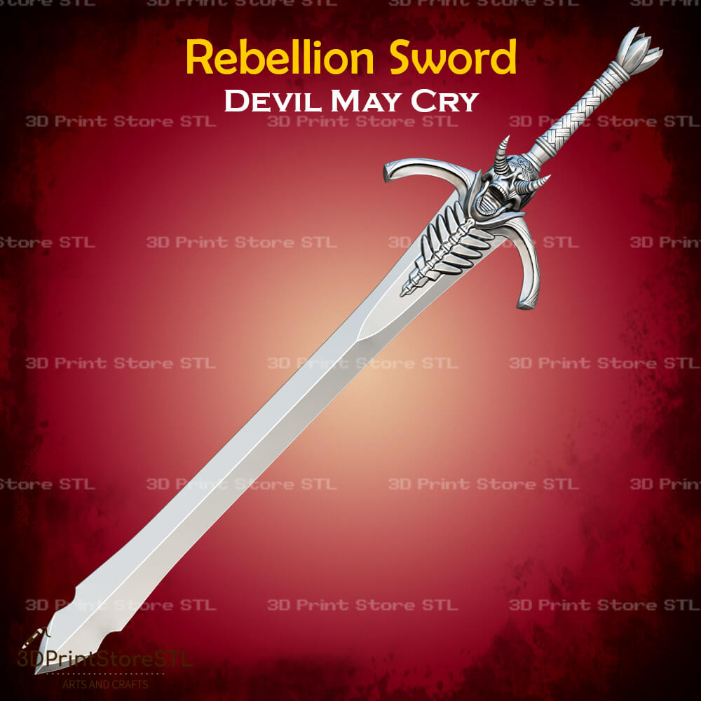 Rebellion Sword Cosplay Devil May Cry 3D Print Model STL File 3DPrintStoreSTL