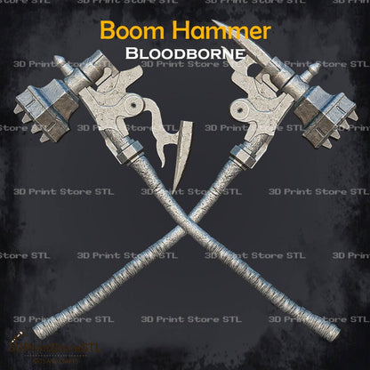 Boom Hammer Cosplay Bloodborne 3D Print Model STL File 3DPrintStoreSTL