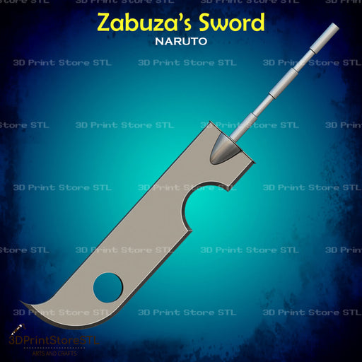 Zabuza Sword Cosplay Naruto 3D Print Model STL File 3DPrintStoreSTL