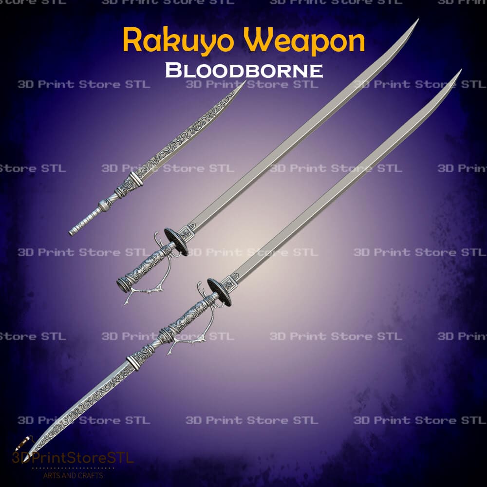 Rakuyo Weapon Cosplay Bloodborne 3D Print Model STL File 3DPrintStoreSTL