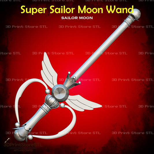 Sailor Moon Wand Cosplay Sailor Moon 3D Print Model STL File 3DPrintStoreSTL