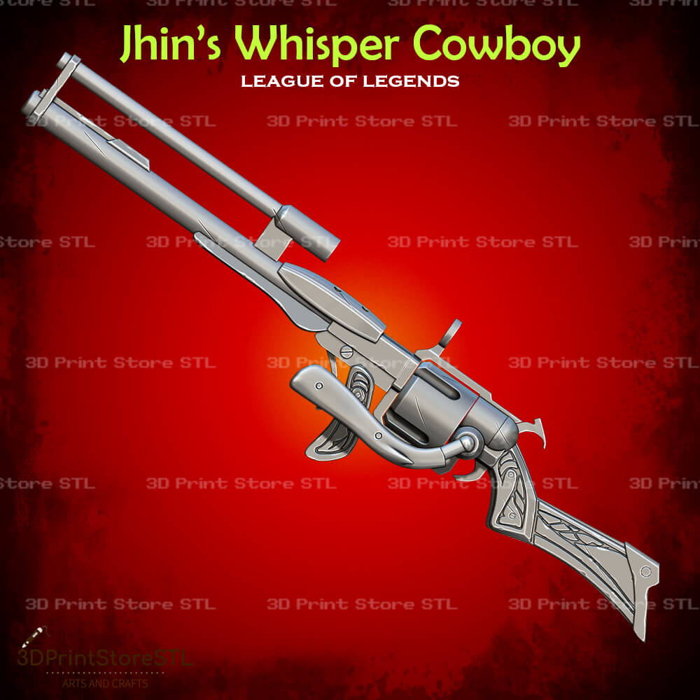 High Noon Whisper Cowboy Cosplay League of Legends 3D Print Model STL File 3DPrintStoreSTL