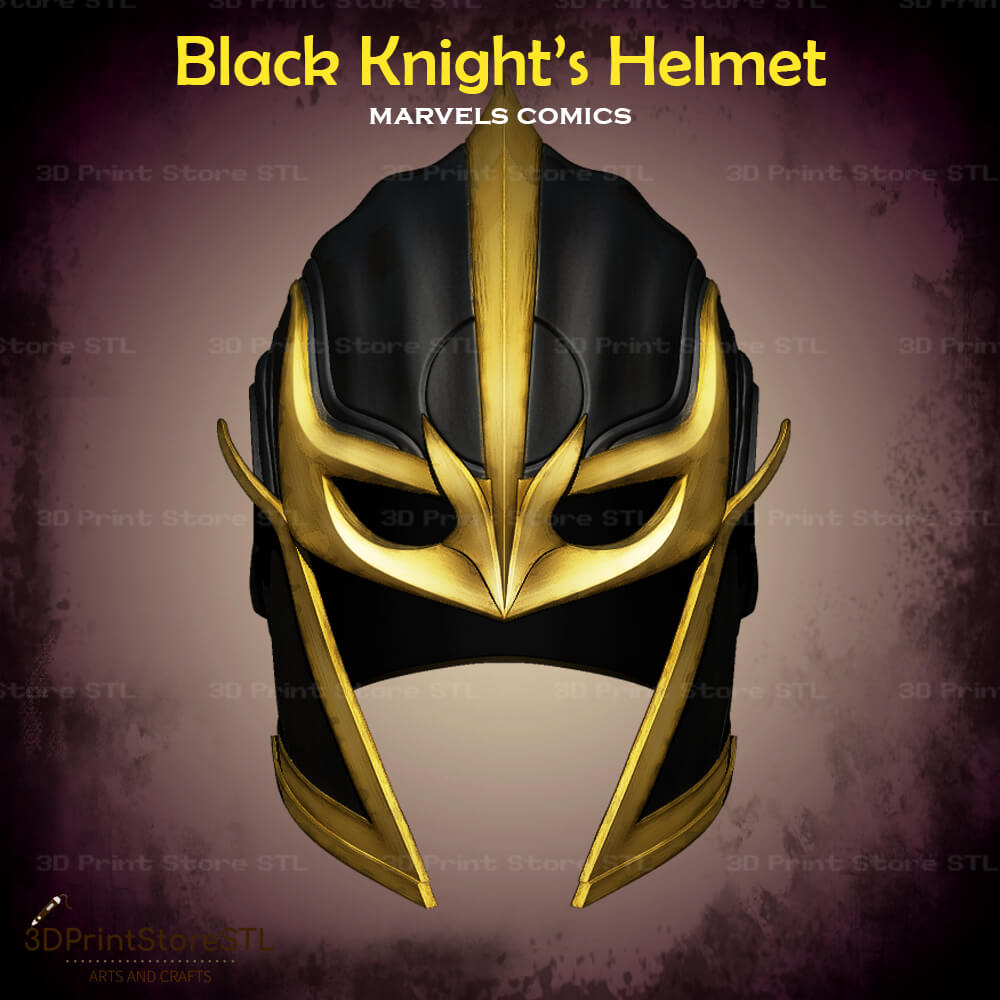 Black Knight Helmet Cosplay Marvel Comics 3D Print Model STL File + Taxes 3DPrintStoreSTL