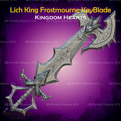 Lich King Frostmourne Key Blade Cosplay Kingdom Hearts 3D Print Model STL File 3DPrintStoreSTL