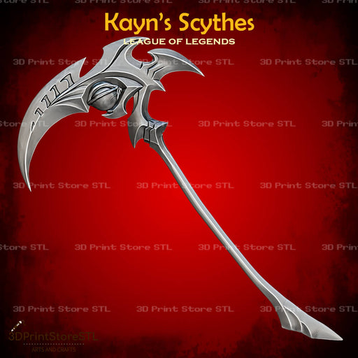 Kayn Scythes Cosplay League of Legends 3D Print Model STL File 3DPrintStoreSTL