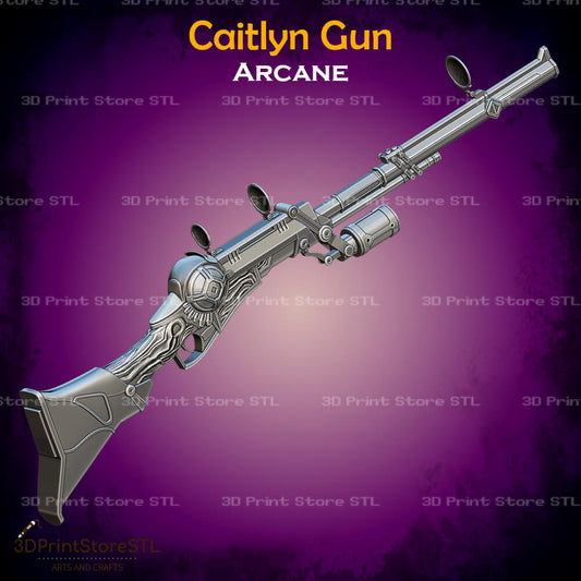 Caitlyn Gun Cosplay Arcane 3D Print Model STL File 3DPrintStoreSTL