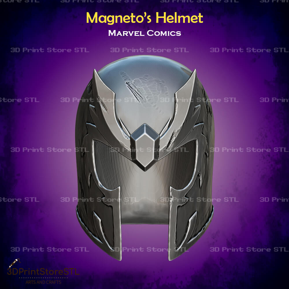 Magneto Helmet Cosplay Marvel Comics 3D Print Model STL File 3DPrintStoreSTL