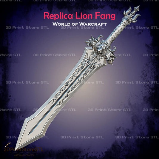 Replica Lion Fang Cosplay World Of Warcraft 3D Print Model STL File 3DPrintStoreSTL