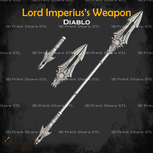 Lord Imperius Weapon Cosplay Diablo 3D Print Model STL File 3DPrintStoreSTL