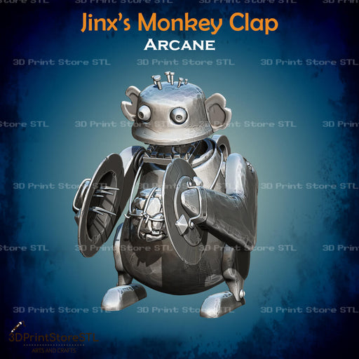 Jinx Monkey Cosplay Arcane 3D Print Model STL File 3DPrintStoreSTL