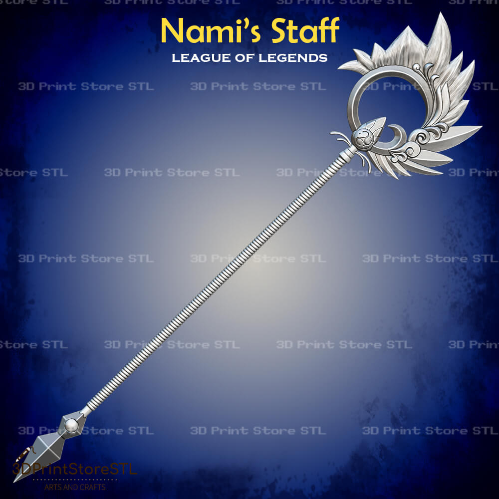 Nami Staff Cosplay League of Legends 3D Print Model STL File 3DPrintStoreSTL