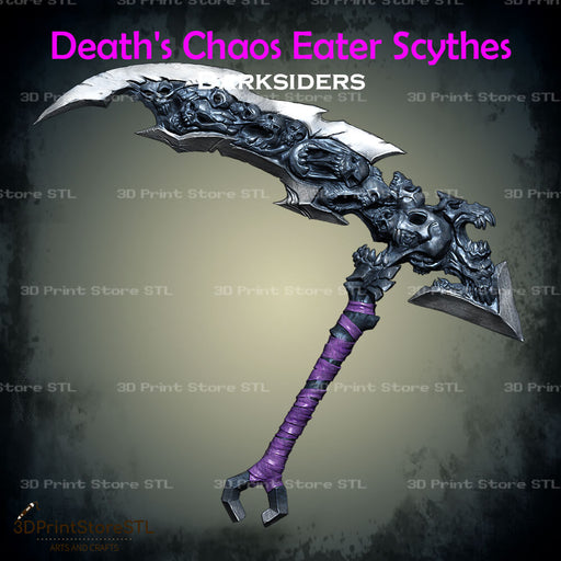Death Chaos Eater Scythes Cosplay Darksiders 3D Print Model STL File 3DPrintStoreSTL