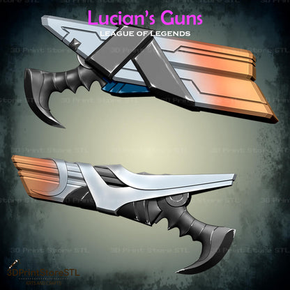 Lucians Guns Cosplay League Of Legends 3D Print Model STL File 3DPrintStoreSTL