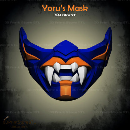 Valorant Yoru Mask Cosplay 3D Print Model STL File 3DPrintStoreSTL