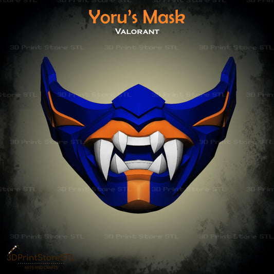 Valorant Yoru Mask Cosplay 3D Print Model STL File 3DPrintStoreSTL