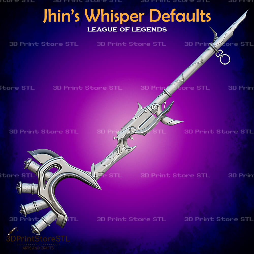 Jhin High Noon Whisper Cosplay League of Legends 3D Print Model STL File 3DPrintStoreSTL