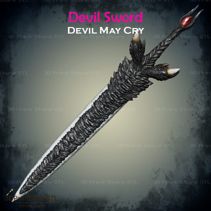 Devil Sword Cosplay Devil May Cry 3D Print Model STL File 3DPrintStoreSTL