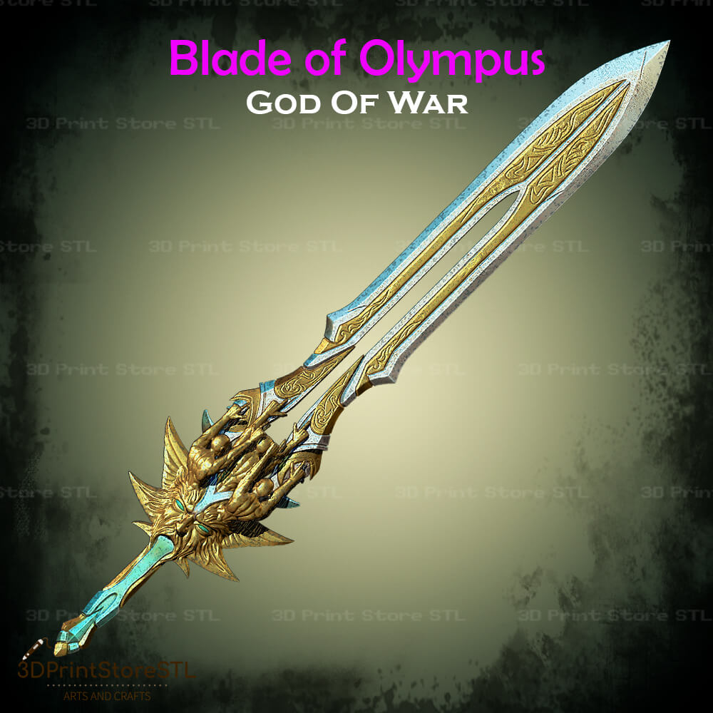 Blade Of Olympus Cosplay God of War 3D Print Model STL File 3DPrintStoreSTL