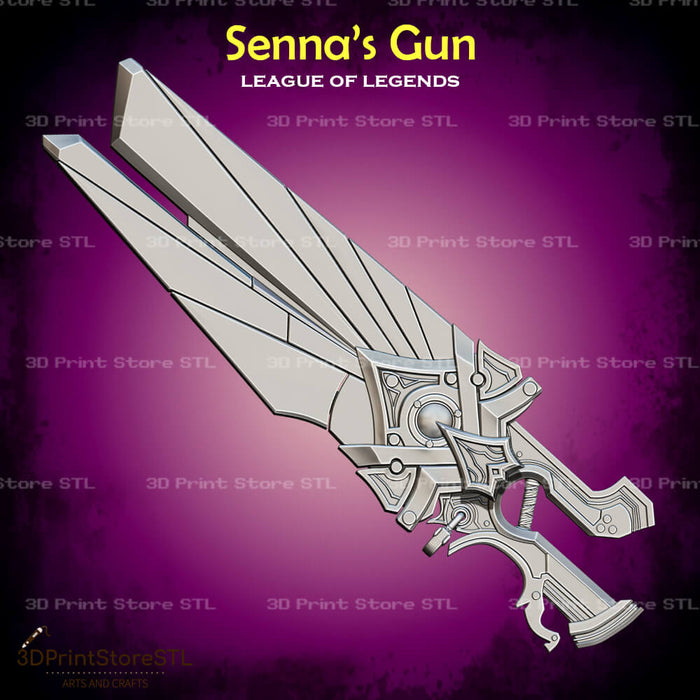 Sennas Gun Cosplay League of Legends 3D Print Model STL File 3DPrintStoreSTL