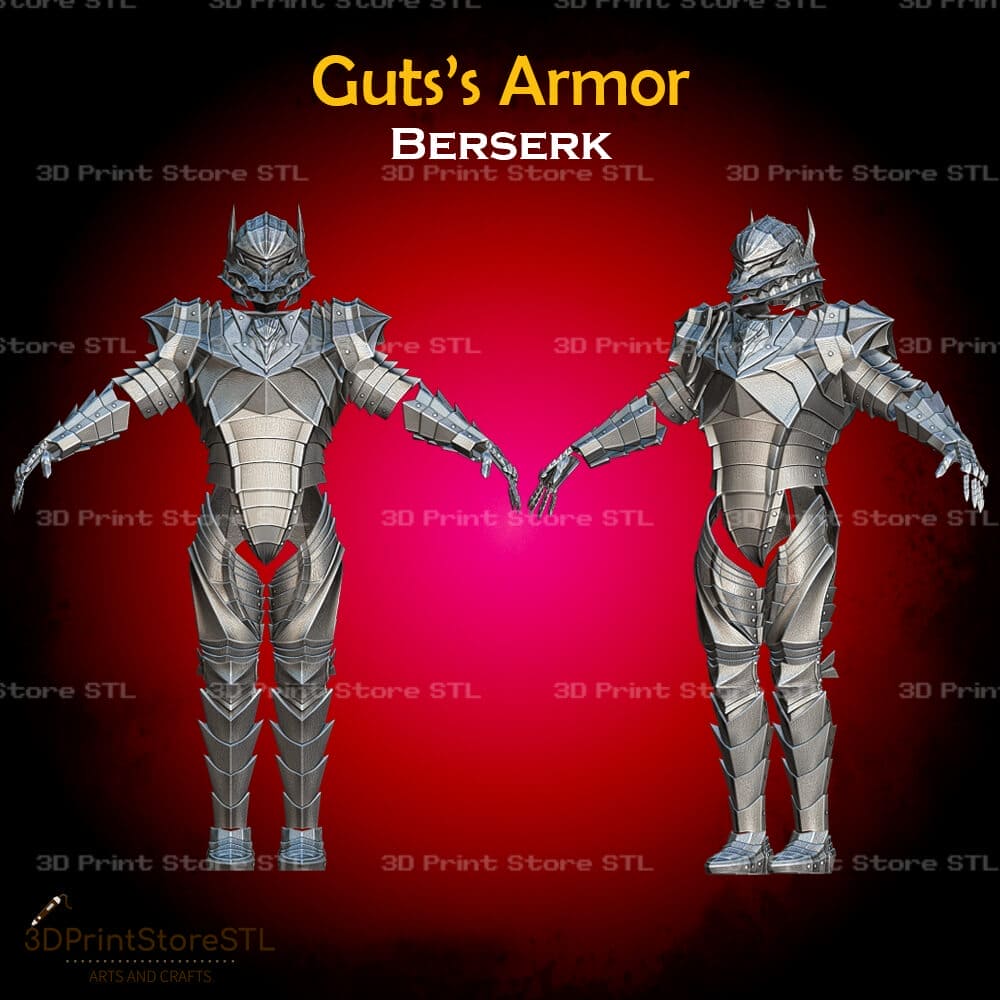Guts Armor Cosplay Berserk 3D Print Model STL File 3DPrintStoreSTL